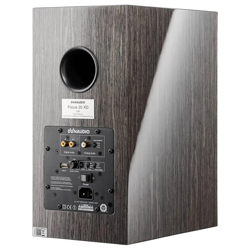 Dynaudio FOCUS 20 XD GOHG Diffusori da stand Attivo Wireless Full HD 24/192 Grey Oak High Gloss (COPPIA)