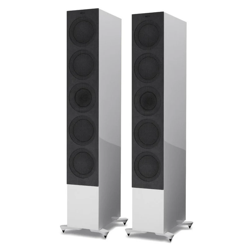 KEF R11 WHITE coppia diffusori da pavimento 3 Vie Uni-Q Tweeter 25mm + Mid 125mm. Woofer 4 X 165mm
