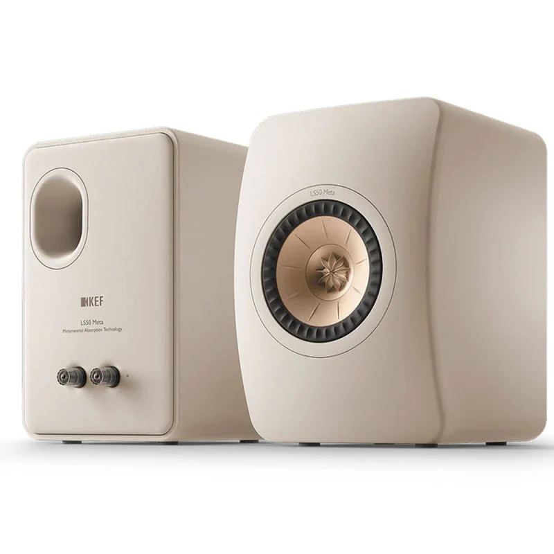 KEF LS50 META SAND SHELL Diffusori da scaffale Uni-Q con MAT
