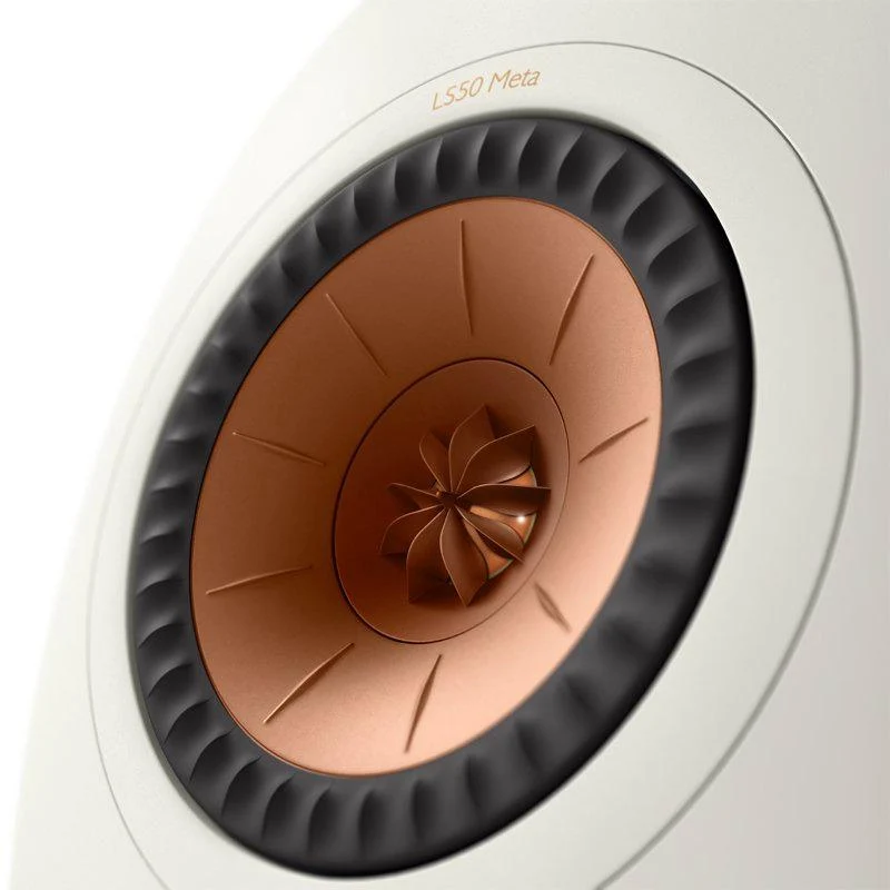 KEF LS50 META WHITE diffusori HiFi da scaffale Bianco Minerale Uni-Q con MAT