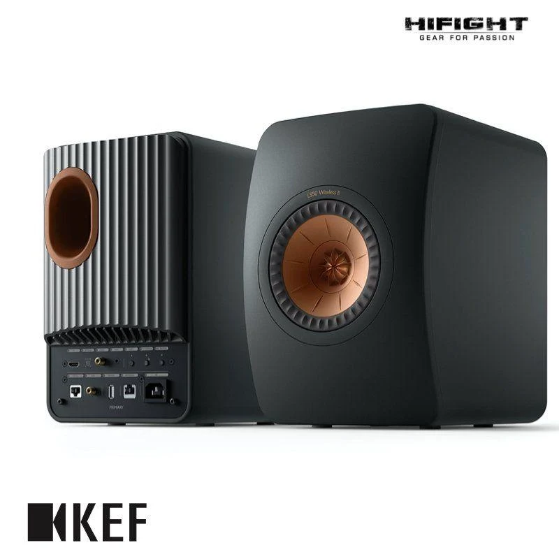KEF LS50 WIRELESS II Diffusori attivi wireless da scaffale HiFi controllo via APP