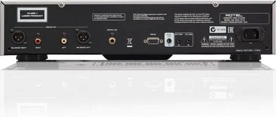 Rotel RCD-1572 Lettore CD, sistema di conversione con DAC Wolfson WM8740 24bit/192KHz