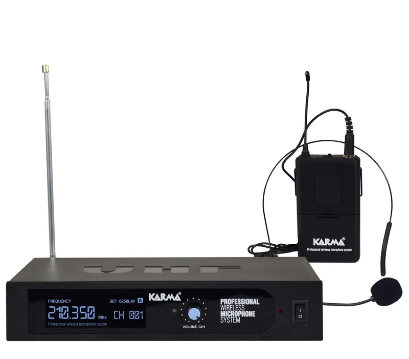 KARMA SET 6250LAV-A Radiomicrofono VHF ad archetto