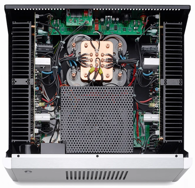 Rotel RB-1582 MKII Silver amplificatore finale 200+200W RMS Componenti selezionati. Condensatori Slit-Foil