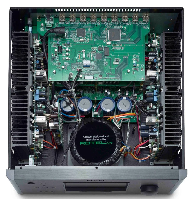 Rotel RAP-1580MKII BLACK amplificatore home cinema 7.2 4K Dolby Atmos e DTS:X in 7.1.4 DAC Wolfson a 24bit/192KHz