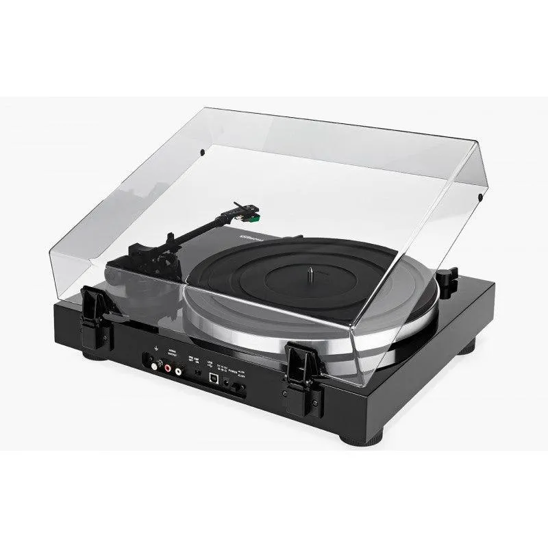 THORENS TD 202 BLACK HIGH GLOSS Giradischi manuale a telaio rigido rinforzato con trazione a cinghia