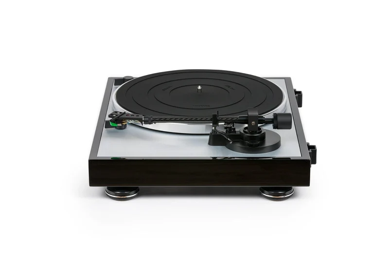 THORENS TD 402 DD high Gloss BLACK Giradischi hifi motore trazione diretta PHONO MM