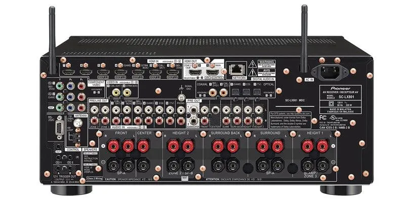 PIONEER SC-LX801-B SINTOAMPLIFICATORE A/V 9.2 BLACK NUOVO GAR.ITALIA *EX-DEMO*