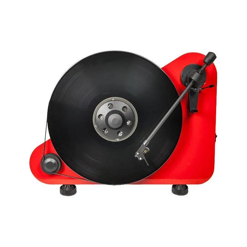 Pro-Ject VTE L BLUETOOTH Giradischi verticale ROSSO con braccio e testina Ortofon OM5E