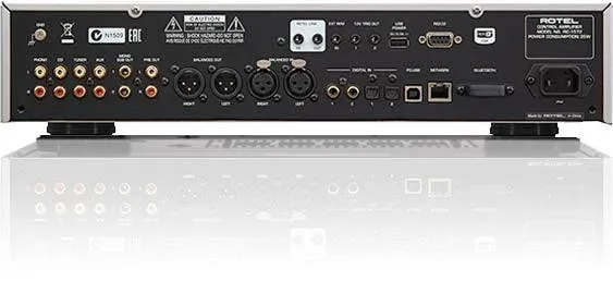 Rotel RC-1572 SILVER Preamplificatore stereo convertitore D/A 32bit/768KHz, trasformatore toroidale