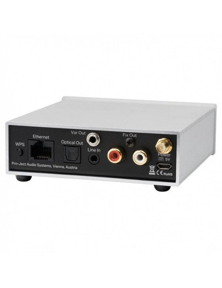 Pro-ject STREAM BOX S2 SILVER Streamer musicale di rete MP3, FLAC (24/192), WAV, AAC, ALAC, APE