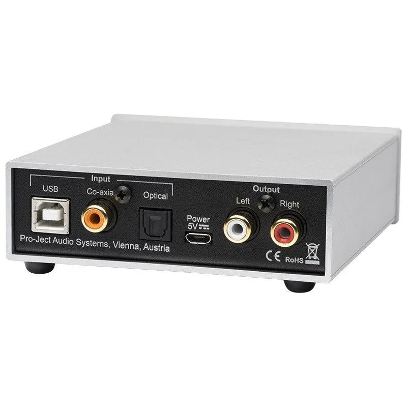 Pro-ject DAC BOX S2+ BLACK Convertitore D/A audiophile Sabre ESS9038 32BIT/768KHz a basso rumore