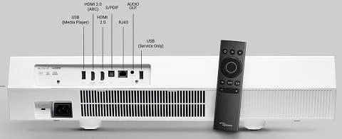 Optoma CinemaX P2 Proiettore Laser home cinema 4K UHD a tiro corto *GAR. ITALIA 3 ANNI ONSITE*