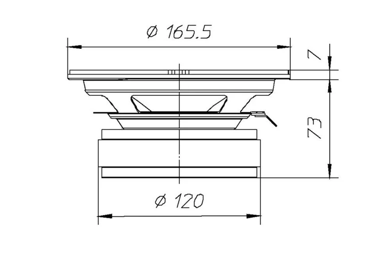 Ciare PA160 extended range 165mm, impedenza 8 Ohm e potenza 200 W