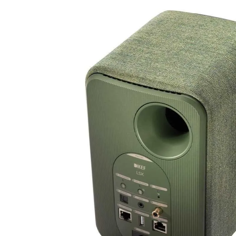 KEF LSX wireless GREEN - SIGNATURE sistema altoparlanti attivi hifi multiroom bluetooth e wifi