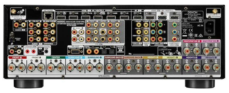 Denon AVC-X6700H BLACK Amplificatore AV 8K a 11.2 canali con audio 3D, HEOS Built-in e HDMI 2.1