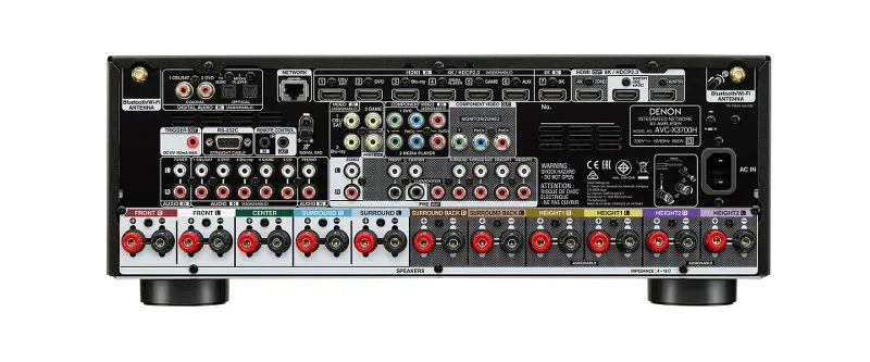 Denon AVC-X3700H amplificatore home cinema AV 9.2 canali da 180W, HDMI 2.1 e 8k/4k
