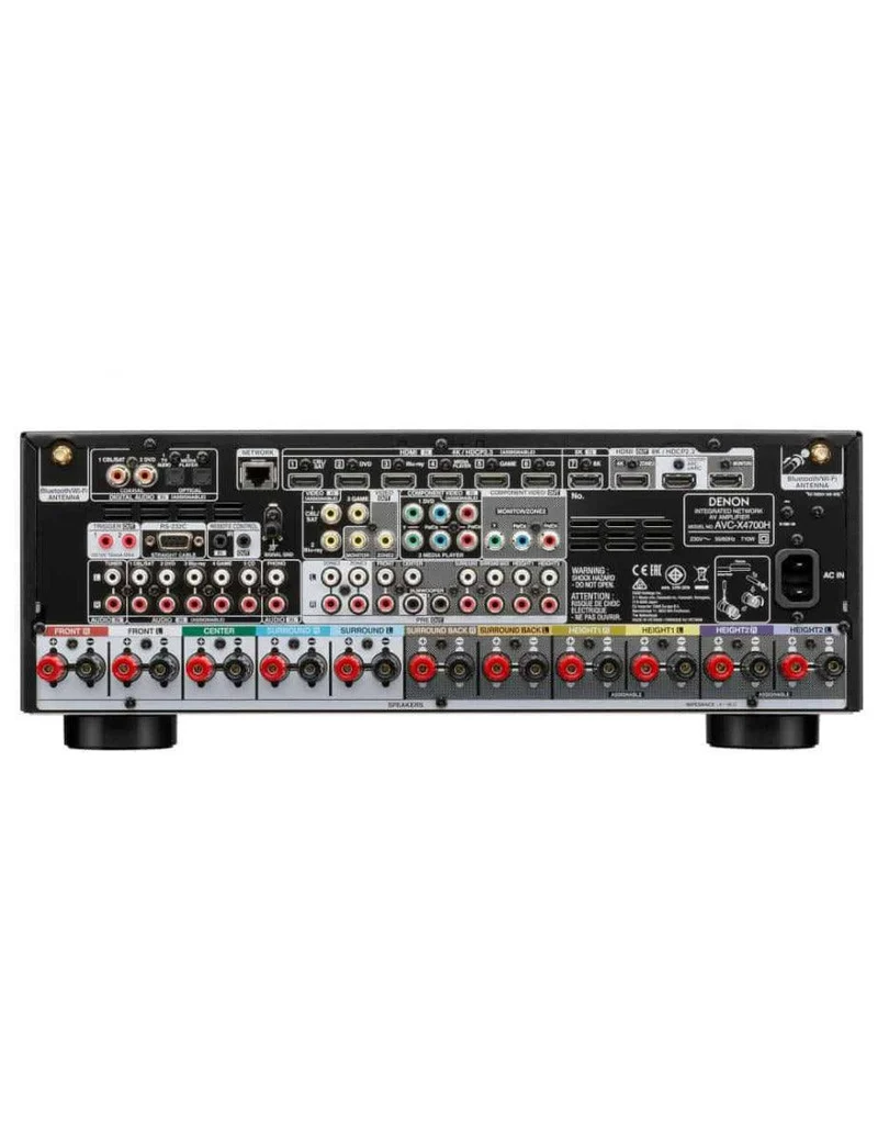 Denon AVC-X4700H BLACK amplificatore AV 9.2 canali 8k/4k 200W HDR10+