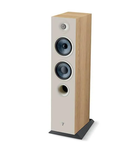 Focal chora 816 COPPIA diffusori da pavimento, 2,5 vie, Legno chiaro, bass reflex, Slatefiber, 200 W