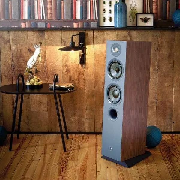 Focal chora 816 COPPIA diffusori da pavimento, 2,5 vie, Legno scuro, bass reflex, Slatefiber, 200 W