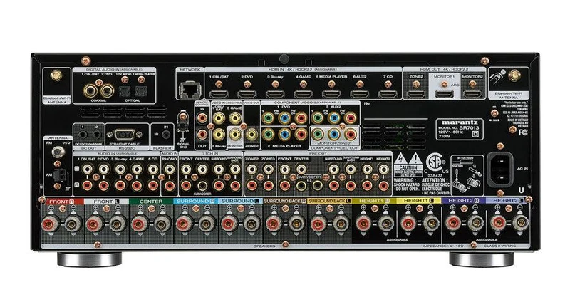Marantz SR7013 Sintoamplificatore AV, silver,oro, 11.2 canali con 9 canali di amplificazione da 200W/canale