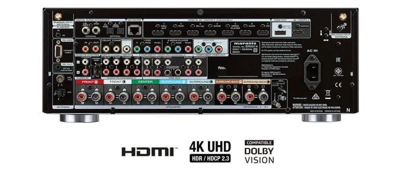 Marantz SR5014 Sintoamplificatore AV, Nero 7.2 Canali 4K Ultra HD, tecnologia HEOS - 100 W/canale