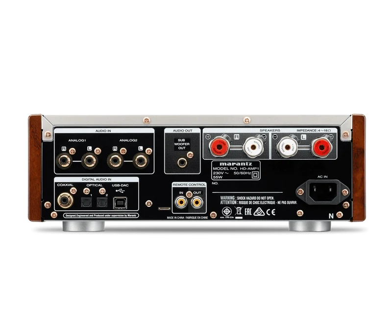 Marantz HD AMP1 amplificatore compatto per cuffie, silver,oro, modalità DAC, 2 ingressi digitali