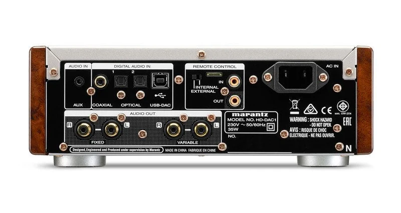 Marantz HD DAC1 convertitore e amplificatore per cuffie DAC, silver oro, Current Feedback uscite RCA