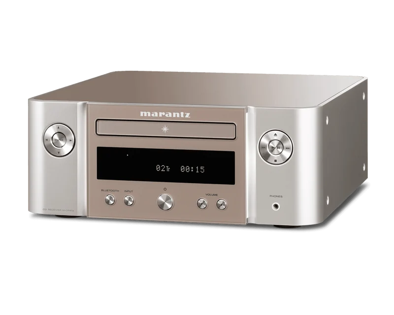 Marantz MELODY STREAM M-CR412 SILVER GOLD Sintoamplificatore CD con Bluetooth e DAB+, 2x 60W