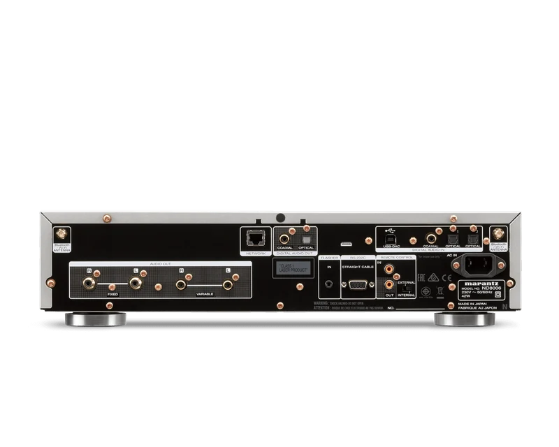 Marantz ND8006 Lettore CD player di rete di sorgenti musicali, CD audio, AirPlay, Bluetooth, Oro silver