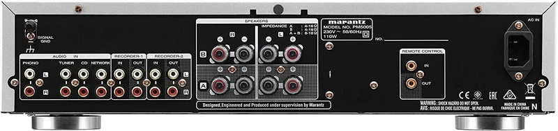 Marantz PM5005 Amplificatore Integrato Stereo Hi-Fi da 40W su 8, Silver Oro, entry level con ingressi digitali