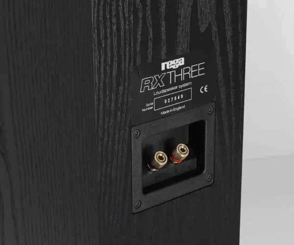 Rega RX3 diffusori da pavimento Nero COPPIA a 2,5 vie reflex frontale bass driver laterale