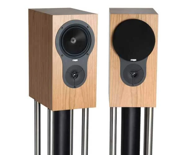 Rega RX1 diffusori da stand o muro Ciliegio COPPIA bookshelf a 2 vie, bass reflex posteriore