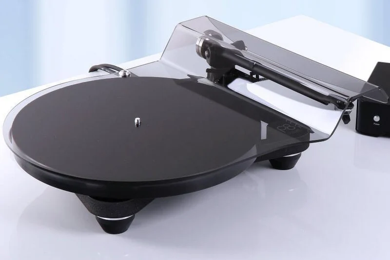 REGA Planar 8 NERO LUCIDO Giradischi HIFI triplo piatto in vetro, braccio RB880 alimentazione esterna