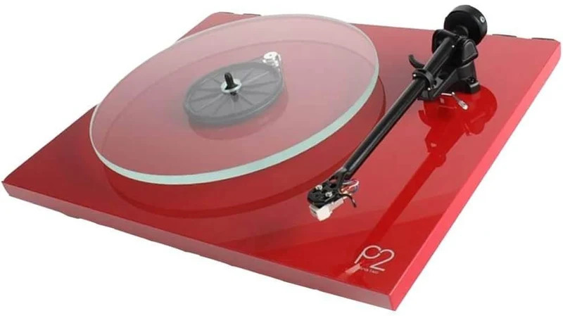REGA Planar 2 ROSSO Giradischi con piatto in vetro, braccio RB220 e testina Carbon motore 24V