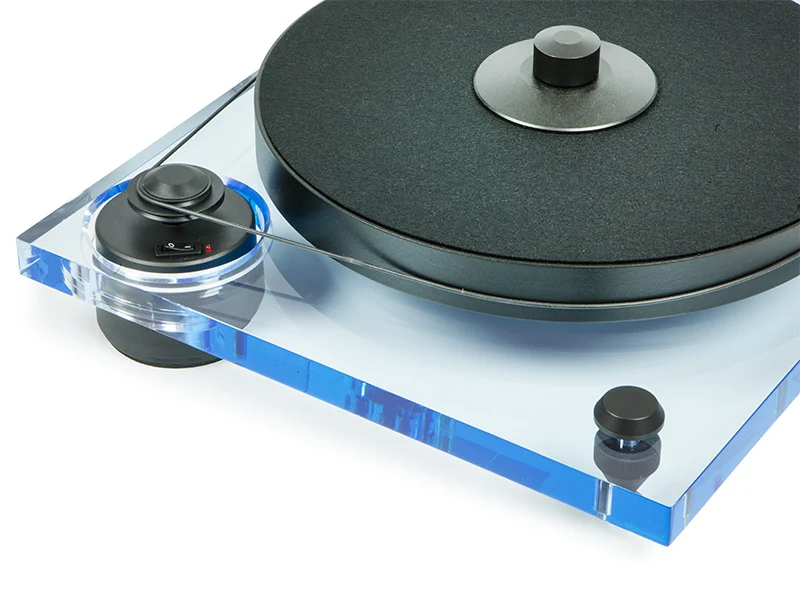 Pro-Ject 2-XPERIENCE PRIMARY (Acryl) Giradischi in acrilico trasparente ARANCIO braccio 9" in alluminio e testina Ortofon 2M-RED