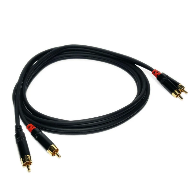 Master Audio RCA620/2 Cavo audio alta qualità, terminato con 2 + 2 RCA maschi 2MT