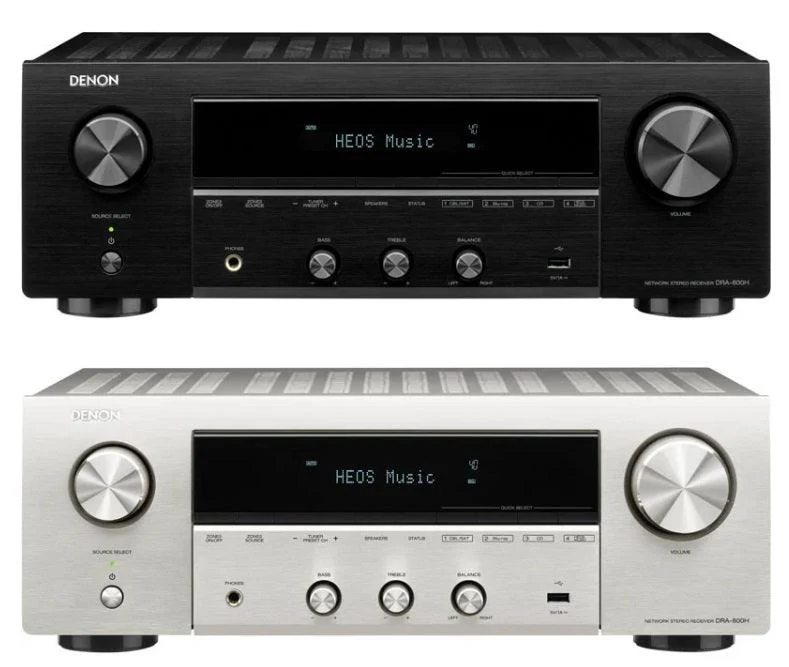 Denon DRA-800H Sintoamplificatore AV 2 canali con HDMI, HDR, Radio FM e DAB+