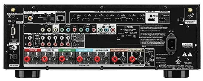 Denon AVR-X2600H DAB Sintoamplificatore AV HOME CINEMA 7.2 canali 4K Ultra HD con Audio 3D e HEOS Built-in®