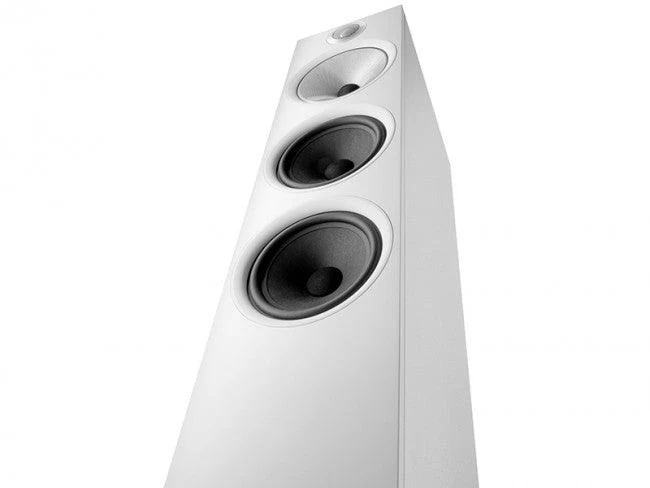 B&W 603 Diffusori da pavimento COPPIA a 3 vie, bass reflex Flowport, HIGH END, BIANCO