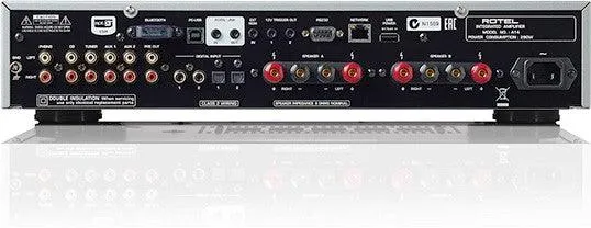 ROTEL A-14 NERO Amplificatore integrato da 80+80W RMS su 8 ohm, Bluetooth, Phono MM, USB