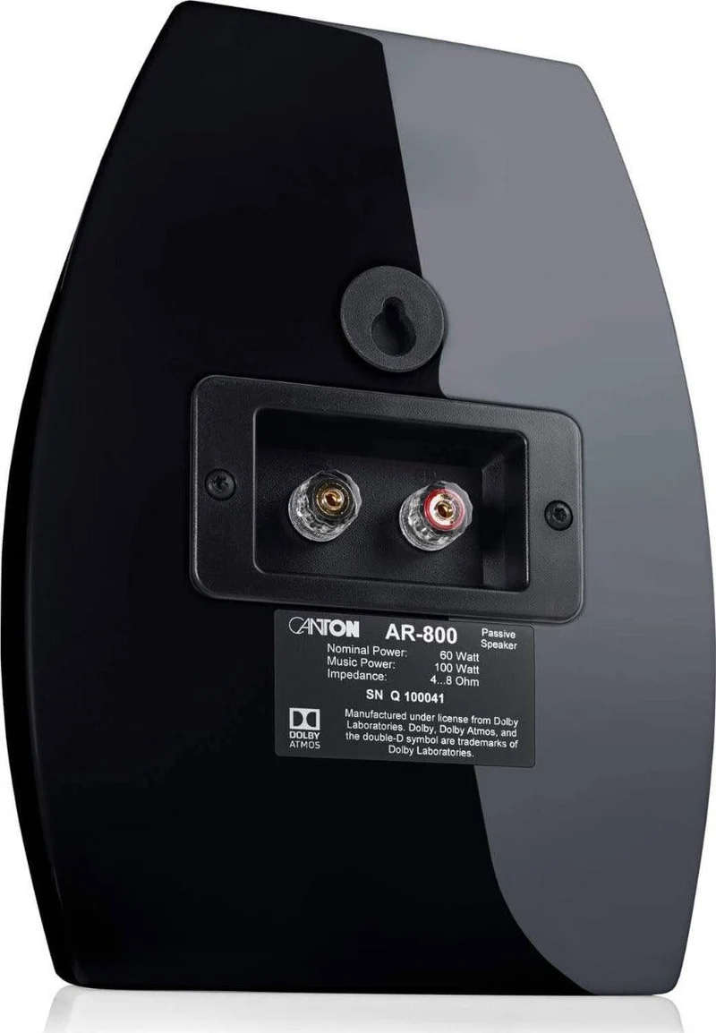 Canton VENTO AR 800 diffusore acustico compatto colore nero a 2 vie -100W abilitato Dolby Atmos (COPPIA)