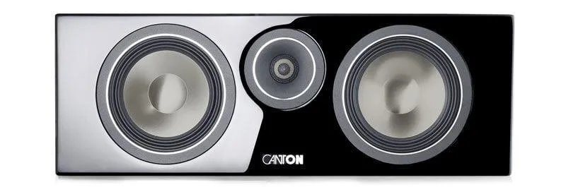 Canton Vento 866.2 Center diffusore acustico centrale colore Nero 3 Vie, sistema Bass-Reflex su stand