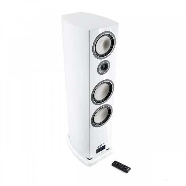 Canton SMART VENTO 9 diffusori acustici BIANCO lucido da pavimento attivi con connessione wireless (COPPIA)