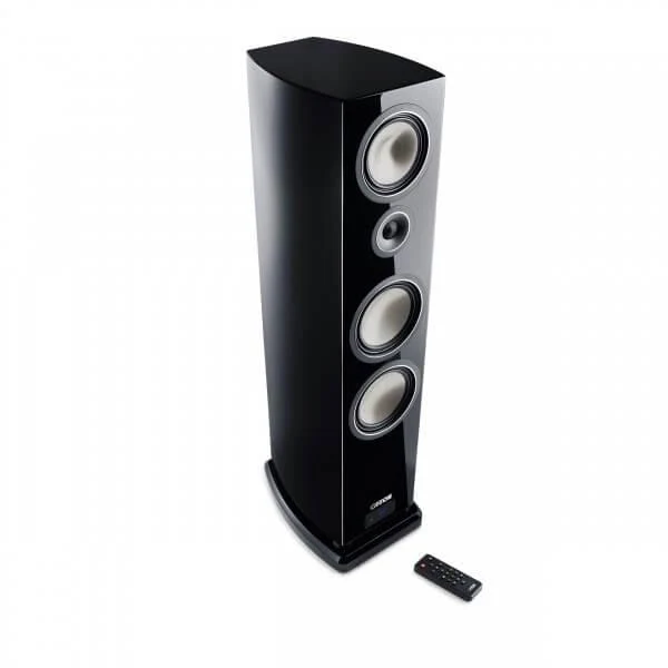 Canton SMART VENTO 9 diffusori acustici nero lucido da pavimento attivi con connessione wireless (COPPIA)