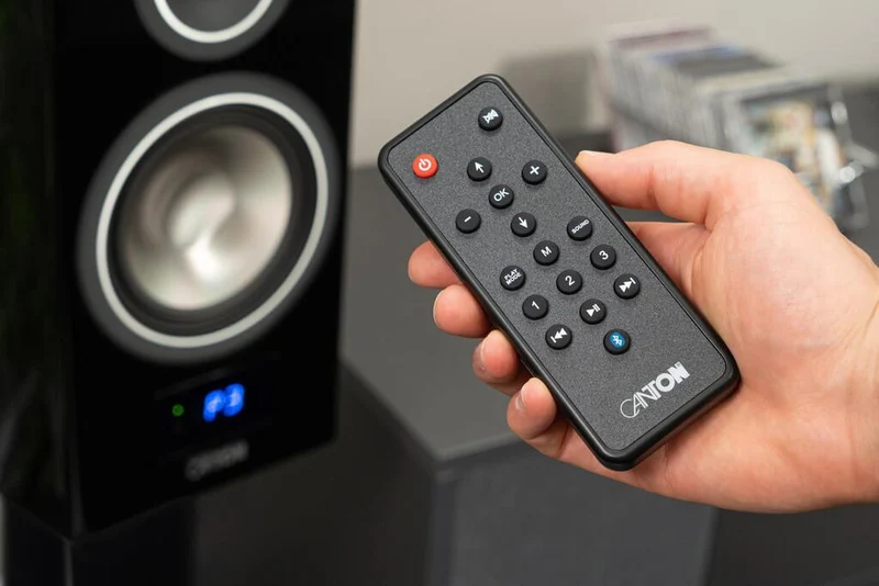 Canton SMART VENTO 3 diffusori acustici nero lucido da stand attivi con connessione wireless (COPPIA)
