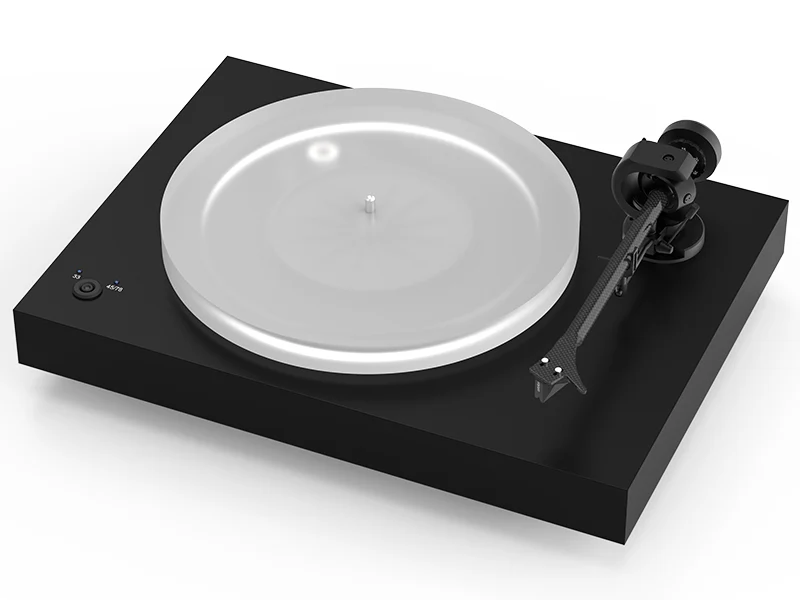 Pro-ject X2 Giradischi HIFI (senza testina) NERO SATINATO compreso di Braccio diritto da 9", trazione a cinghia