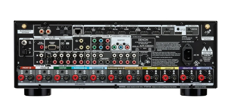 Denon AVR-X3600H Sintoamplificatore 9.2 canali AV 4K Ultra HD a 9.2