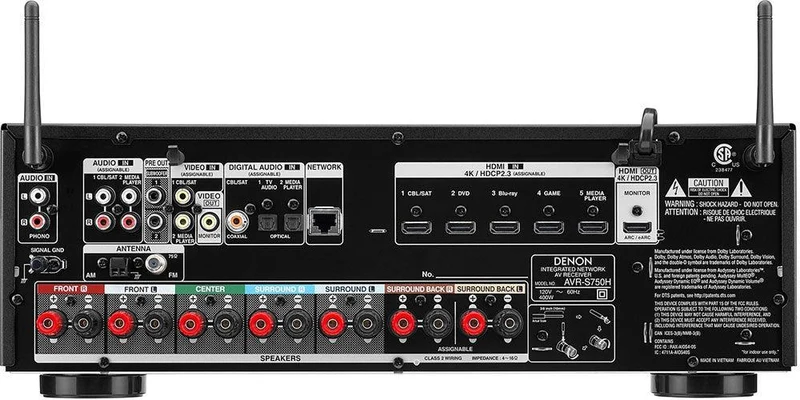 Denon AVR-S750H sintoamplificatore 7.2 canali 4K HDR10 Dolby Atmos
