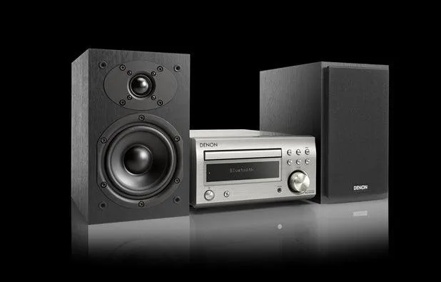 DENON D-M41DAB NERO/SILVER Sistema Micro HiFi con sintoamplificatore RCD-M41DAB + diffusori SCM41, NERO/SILVER
